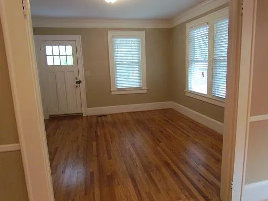 The original floors have been restored