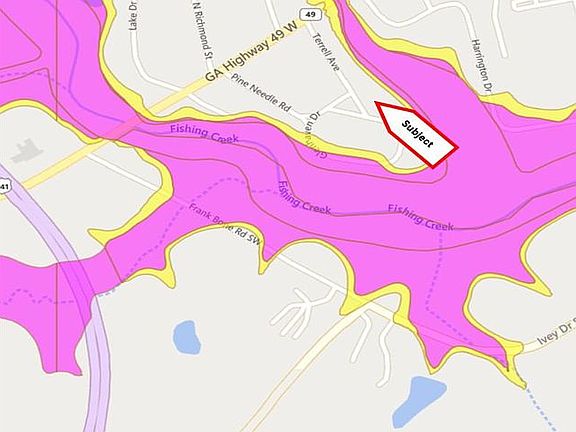 Not in flood zone