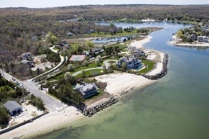  Private Deeded Beach at 4 O'clock (square) between 2 homes