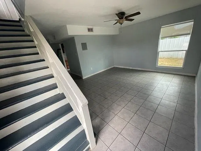 Living room. Stairs