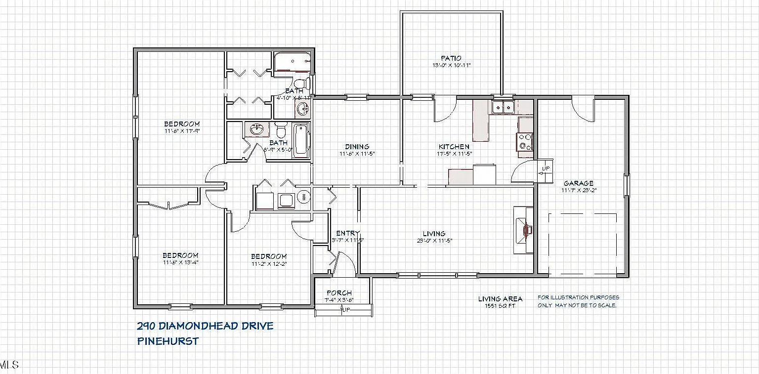 3 bed, 2.0 bath, 1551 sqft, $1,950 — Photo 3