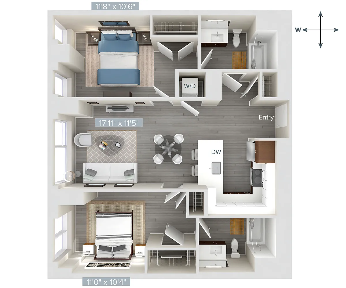 Floor plan B3-1065-1073