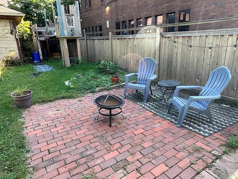 Relax in the back patio on the Adirondack chairs or have a fire in the firepit.