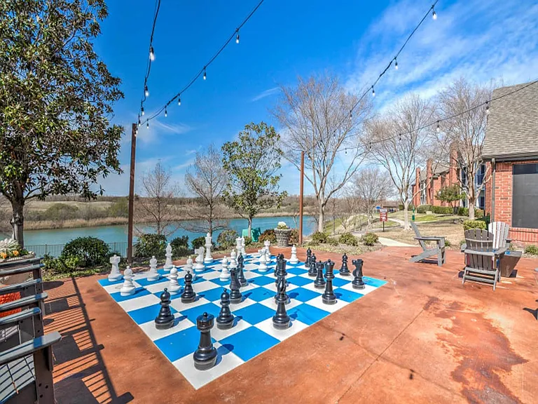 Oversized Chess Game.