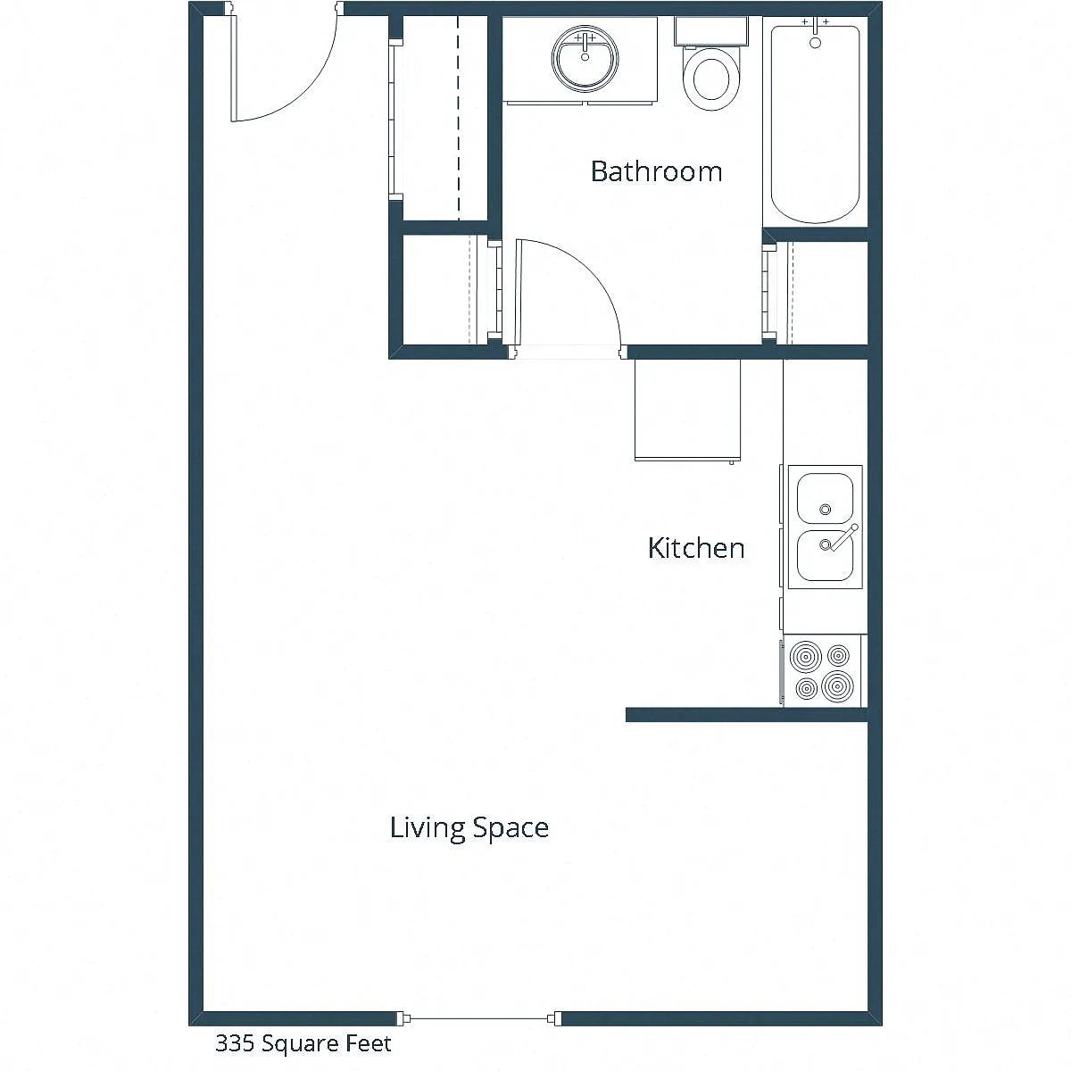 Floor plan Efficiency 01A