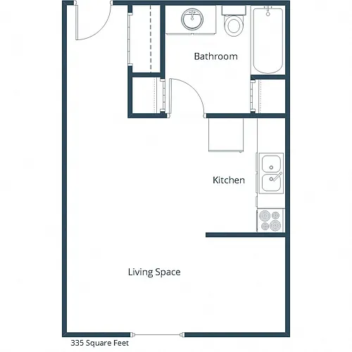 Floor plan Efficiency 01A