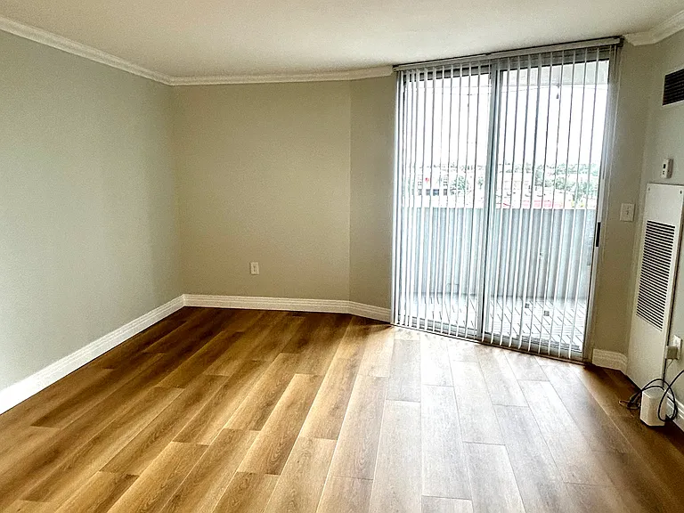 Living area and balcony