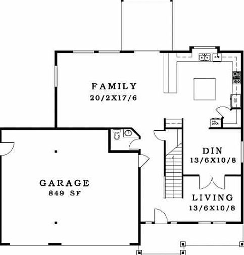 Main Level Floor Plan