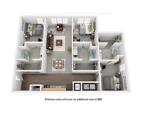 Floor plan 3x3 Premium