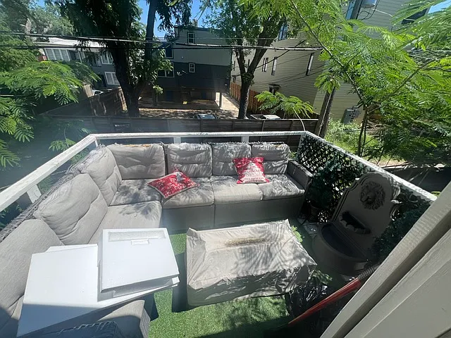 2nd outdoor space, raised patio on 2nd floor