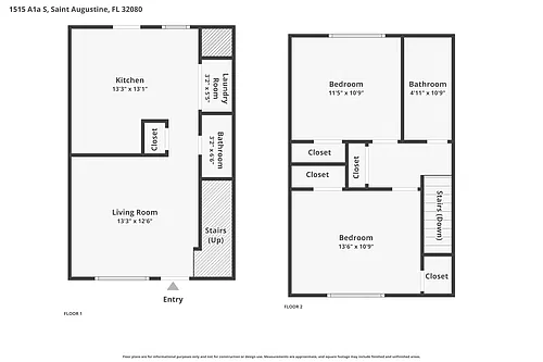 Floor plan Two-Bedroom