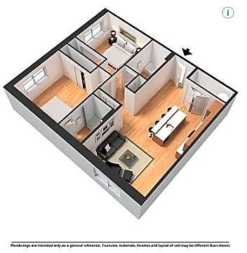 Floor plan Two Bedroom