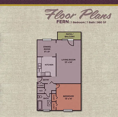 Floor plan Fern (1.10 C)
