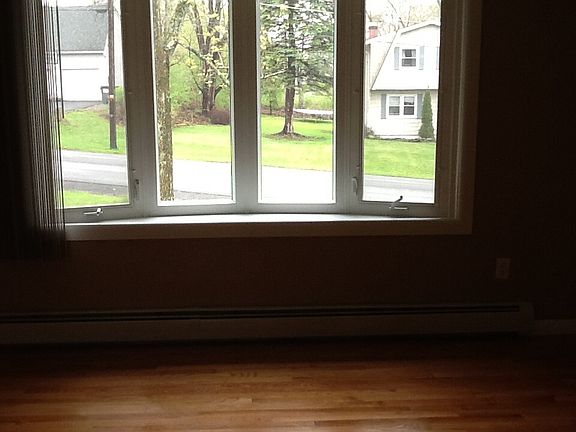 Bay window in living room