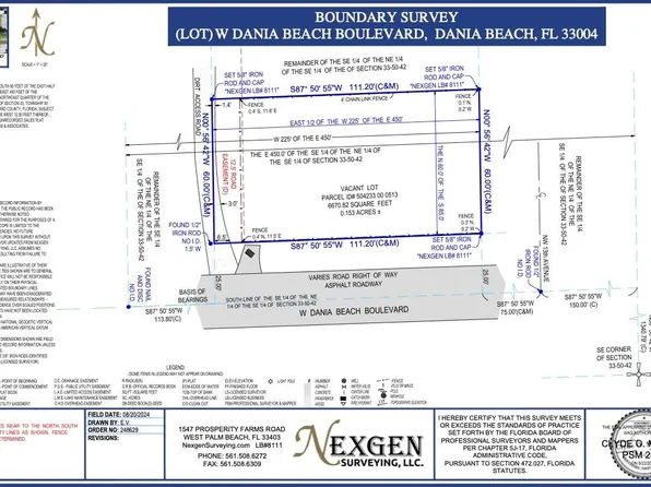 W. Dania Beach W Dania Beach Dania Beach Boulevard, Dania Beach, FL 33004