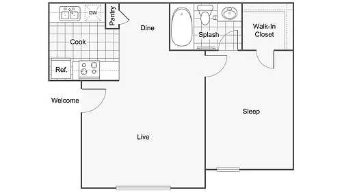 Floor plan Studio