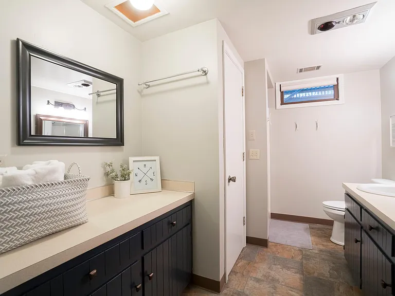 Large lower level bathroom