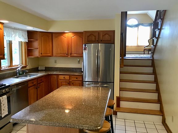 Kitchen with stairway
