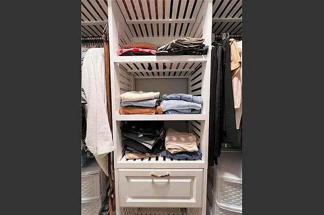 Master bedroom walk-in closet