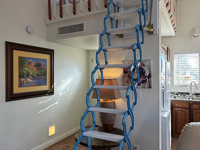 Loft with pull down stairs.