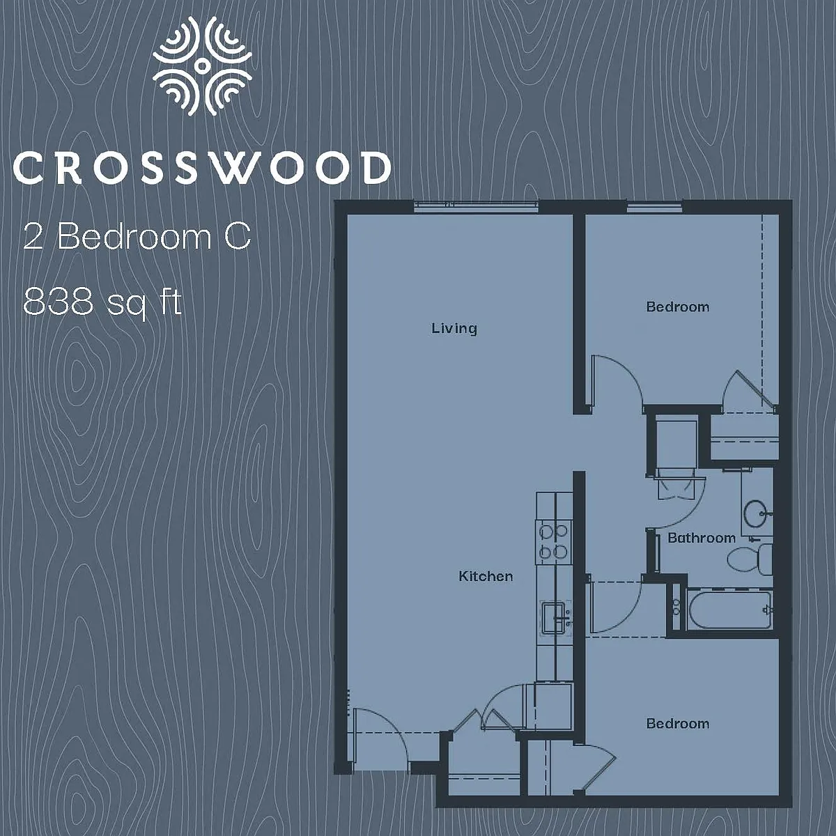 Floor plan Two Bedroom C
