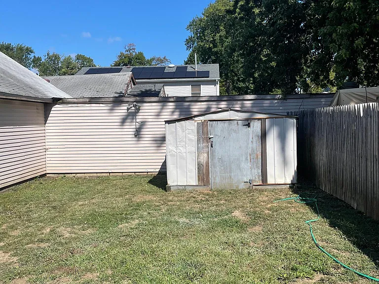 backyard with shed