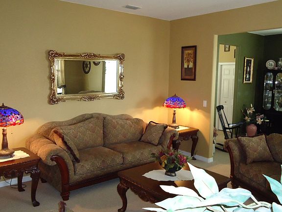 Living room with Formal Dining Room in rear