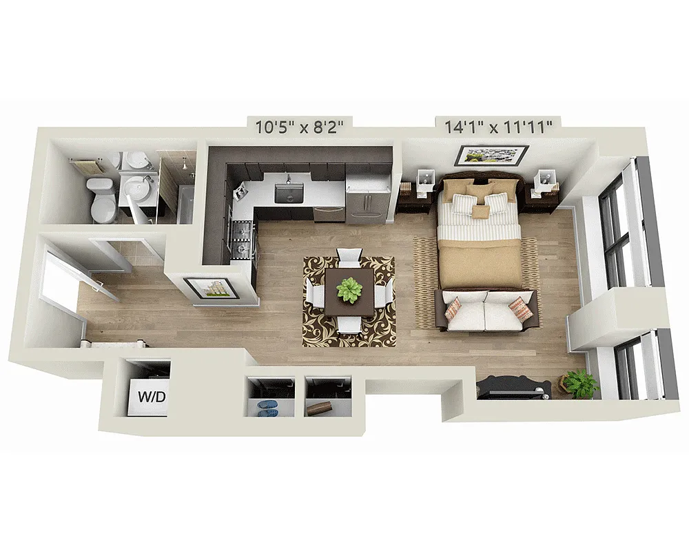 Floor plan Studio E1K