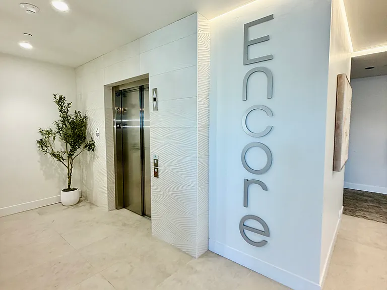 Elevator in lobby