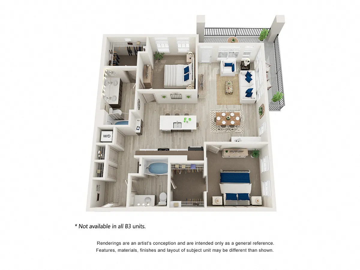 Floor plan 2X2 B3