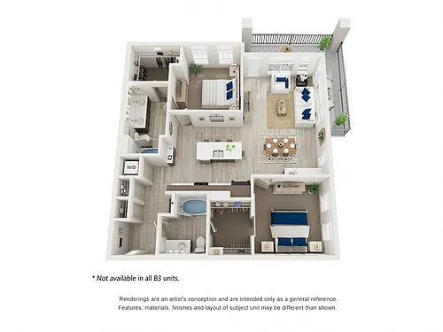 Floor plan 2X2 B3