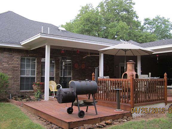 back porch and deck