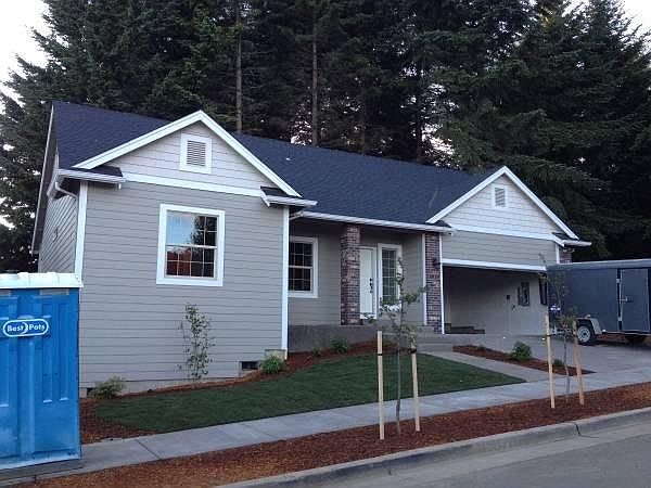 front of house. last house on dead end road