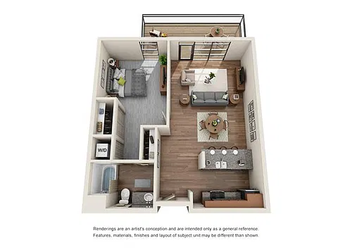 Floor plan 1x1 Penthouse