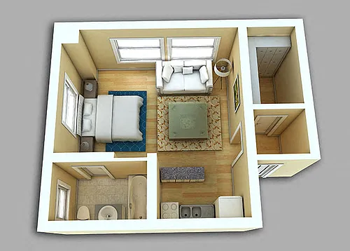 Floor plan Studio #805-905