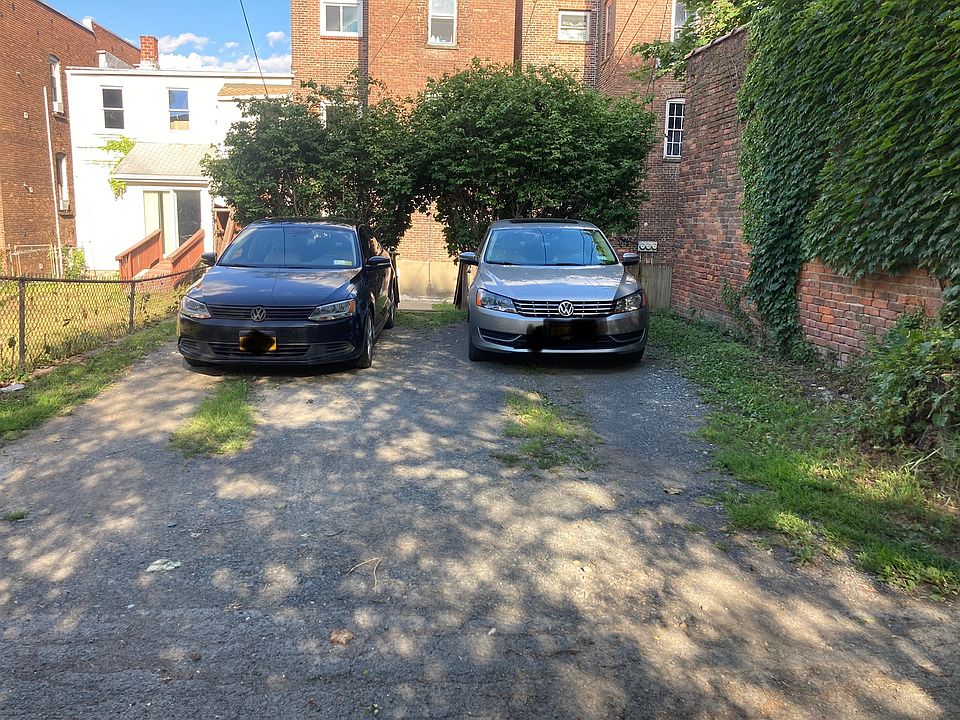 Parking area behind the home