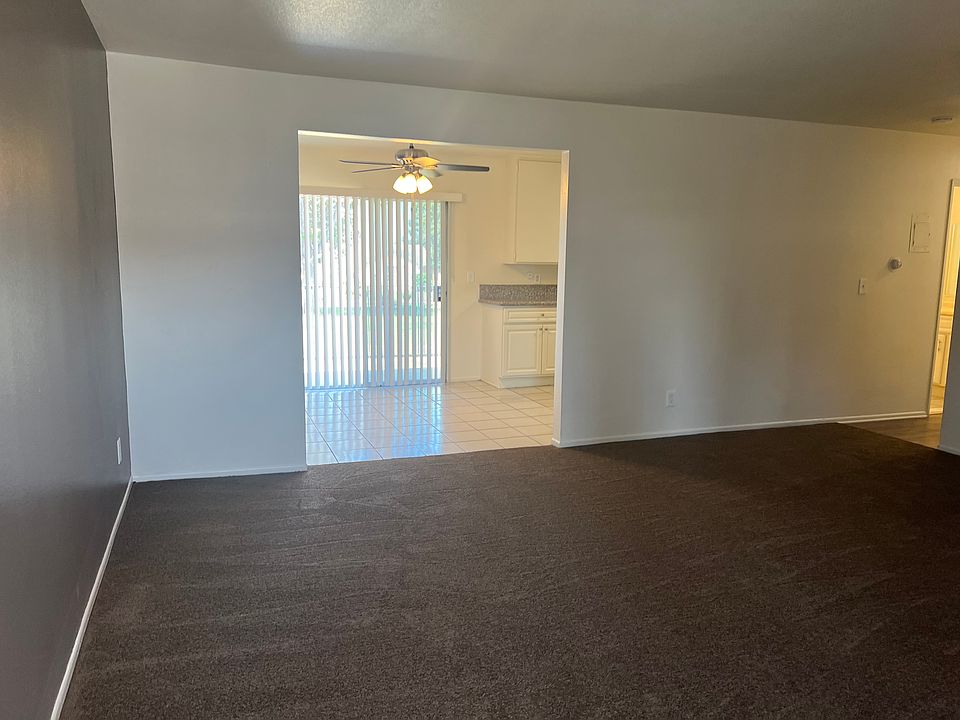 living room and dining area