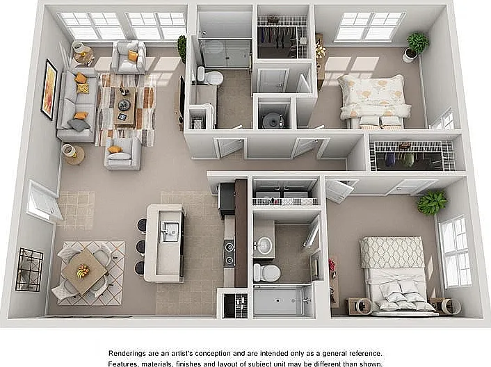 The Magnolia - Two Bed, Two Bath Apartment The Magnolia - Two Bed, Two Bath Apartment