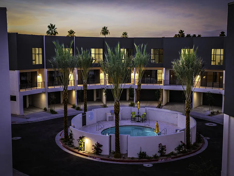 Resort-style swimming pool