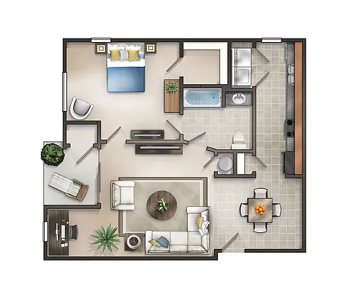 Floor plan York Patio