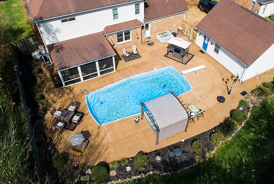 Aerial View of Backyard