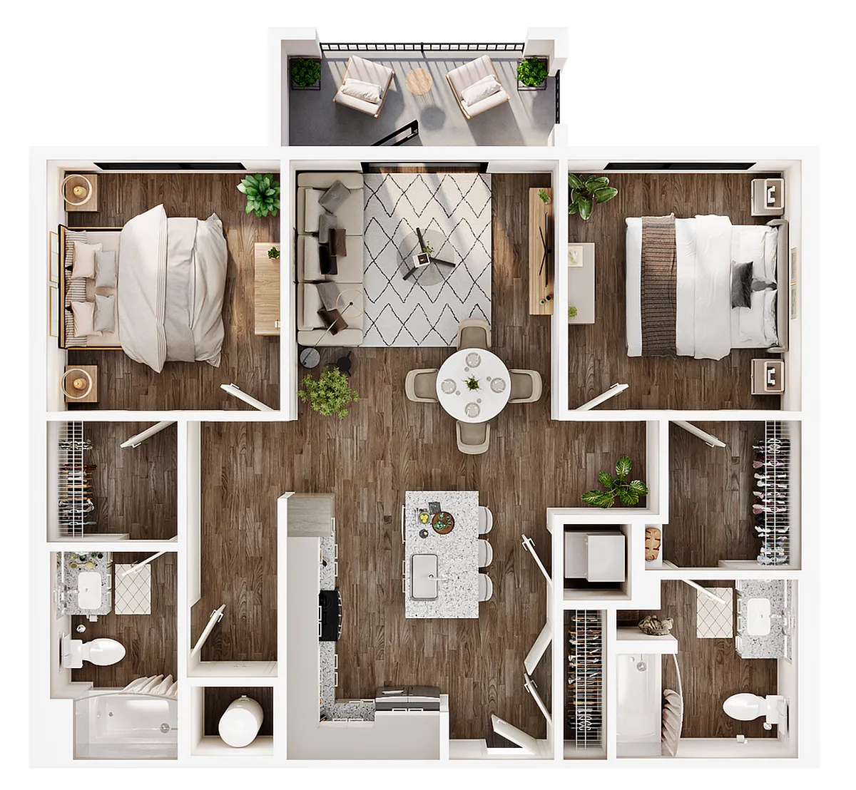 Floor plan 2B