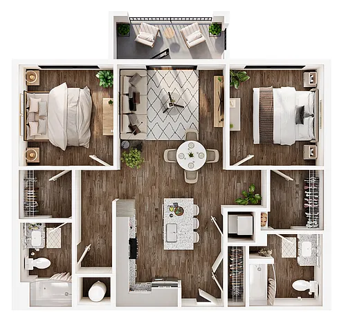 Floor plan 2B