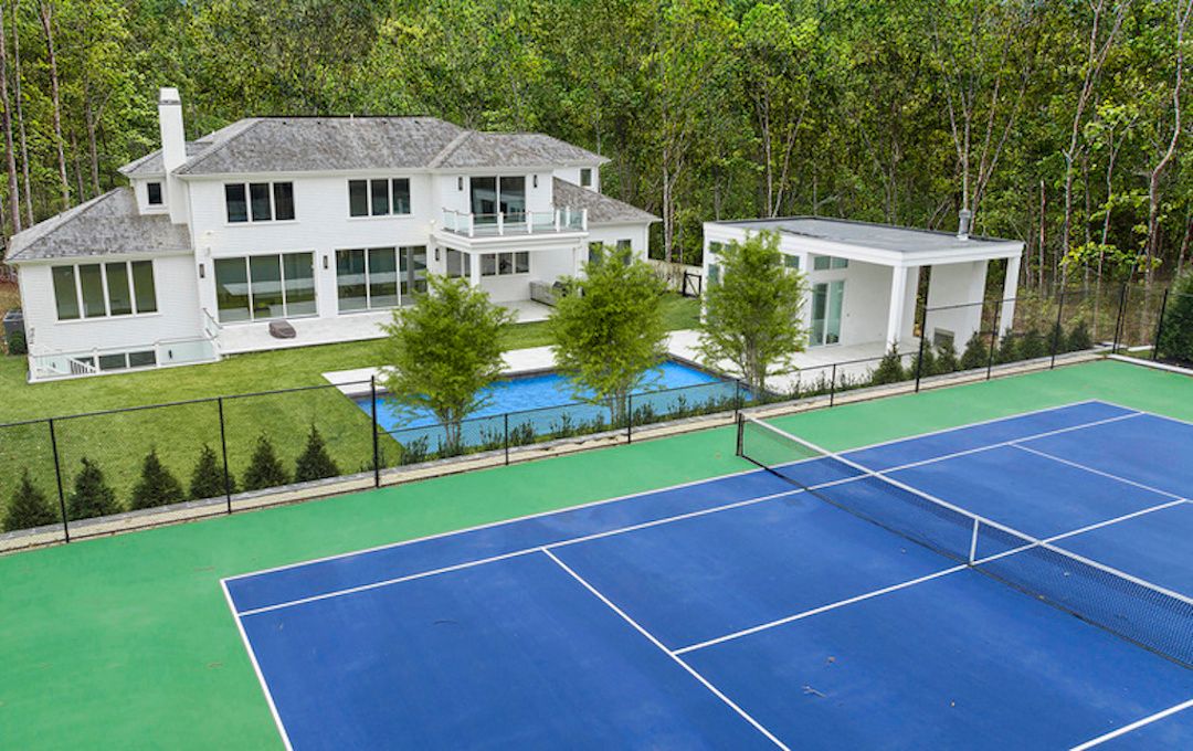  New construction with pool, pool house and tennis court
