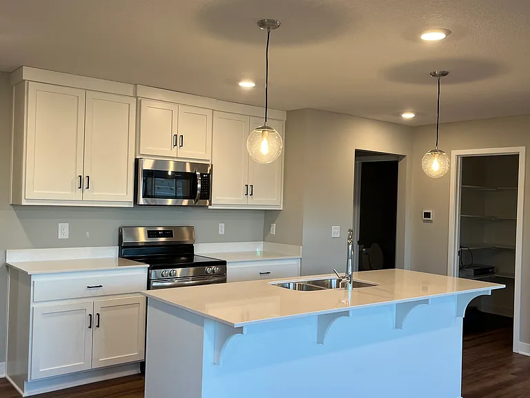 Kitchen with walk-in pantry