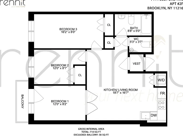 1444 Bedford Ave #2F — Photo 17