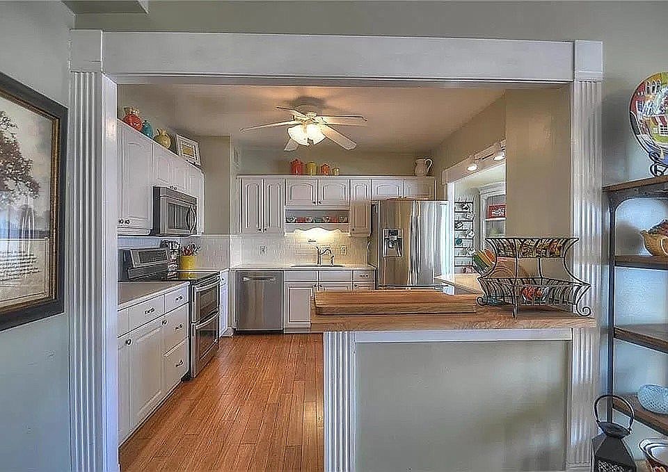 Opened up kitchen 