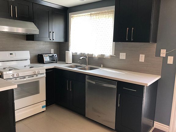 newly remodeled kitchen with new gas range