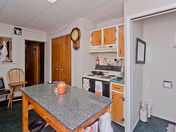 Kitchen and half-bathroom