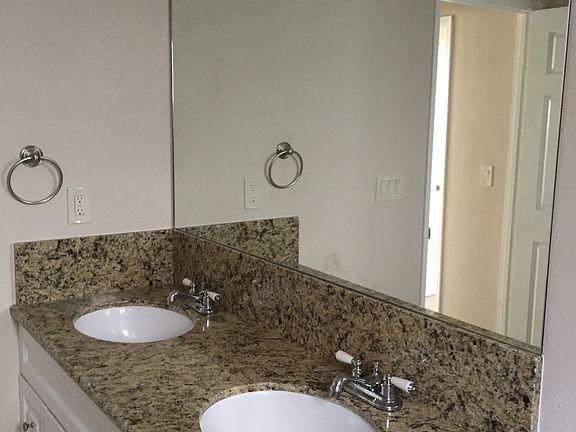 Main bathroom double sinks